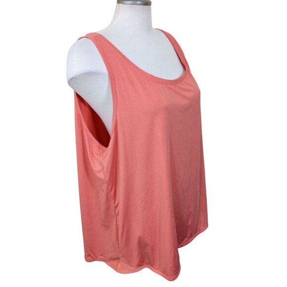 Columbia Omni Wick Womens Plus 3X Tank Top Orange Activewear Athleisure Stretch - Picture 2 of 6